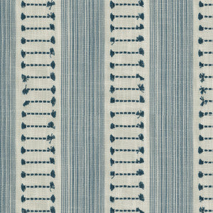 Fringe Stripe Emb Baltic 472222 by PK Lifestyles Fabric
