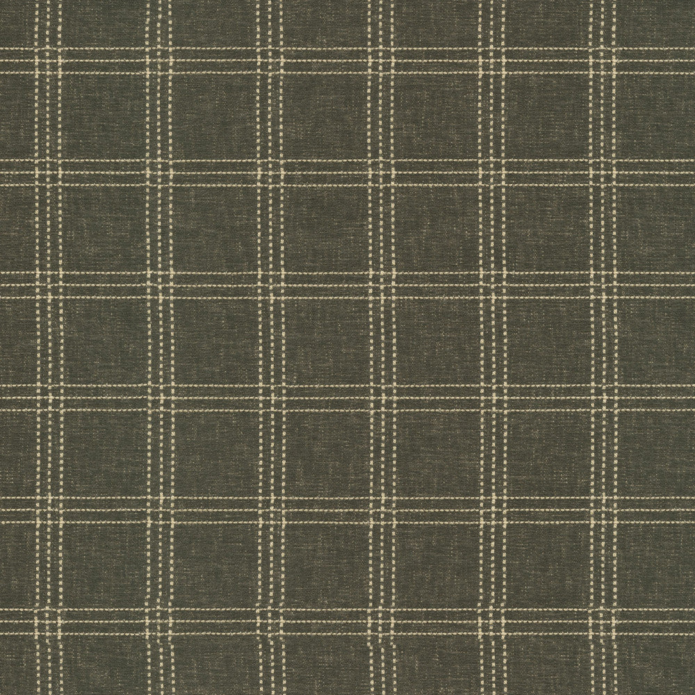 Catalina Check Fossil 472262 by PK Lifestyles Fabric Cozy Life VIII 83% Polyester, 17% Cotton India 51000 H: 2.25, V: 2 56 - Fabric Carolina -