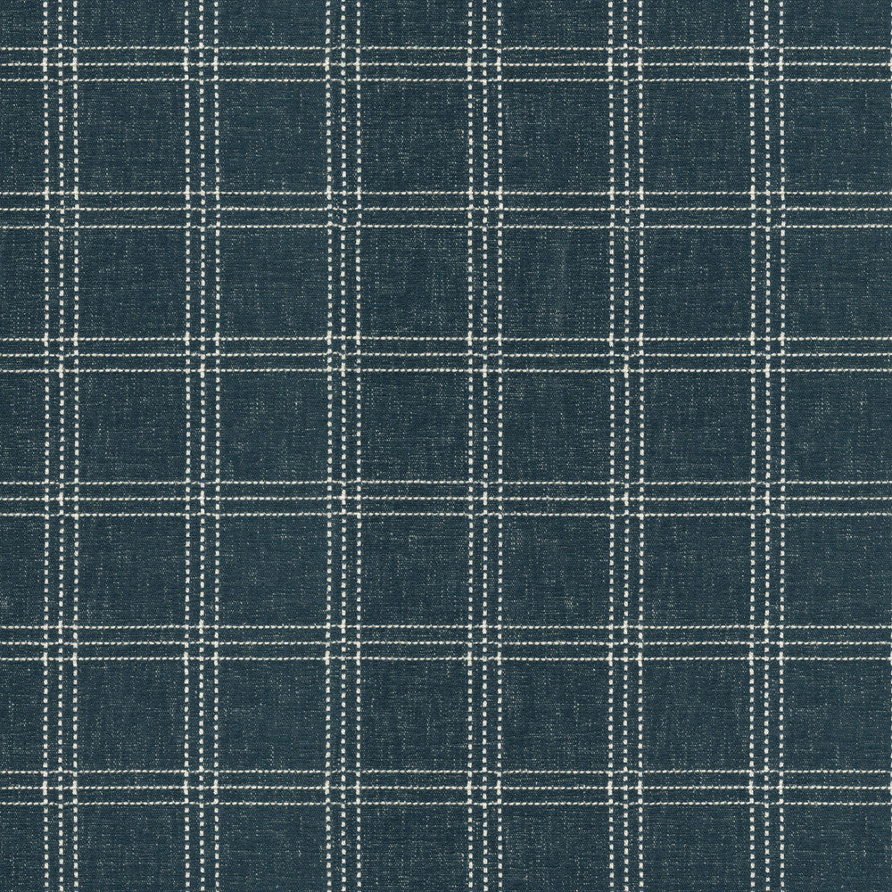 Catalina Check Indigo 472265 by PK Lifestyles Fabric Cozy Life VIII 83% Polyester, 17% Cotton India 51000 H: 2.25, V: 2 56 - Fabric Carolina -