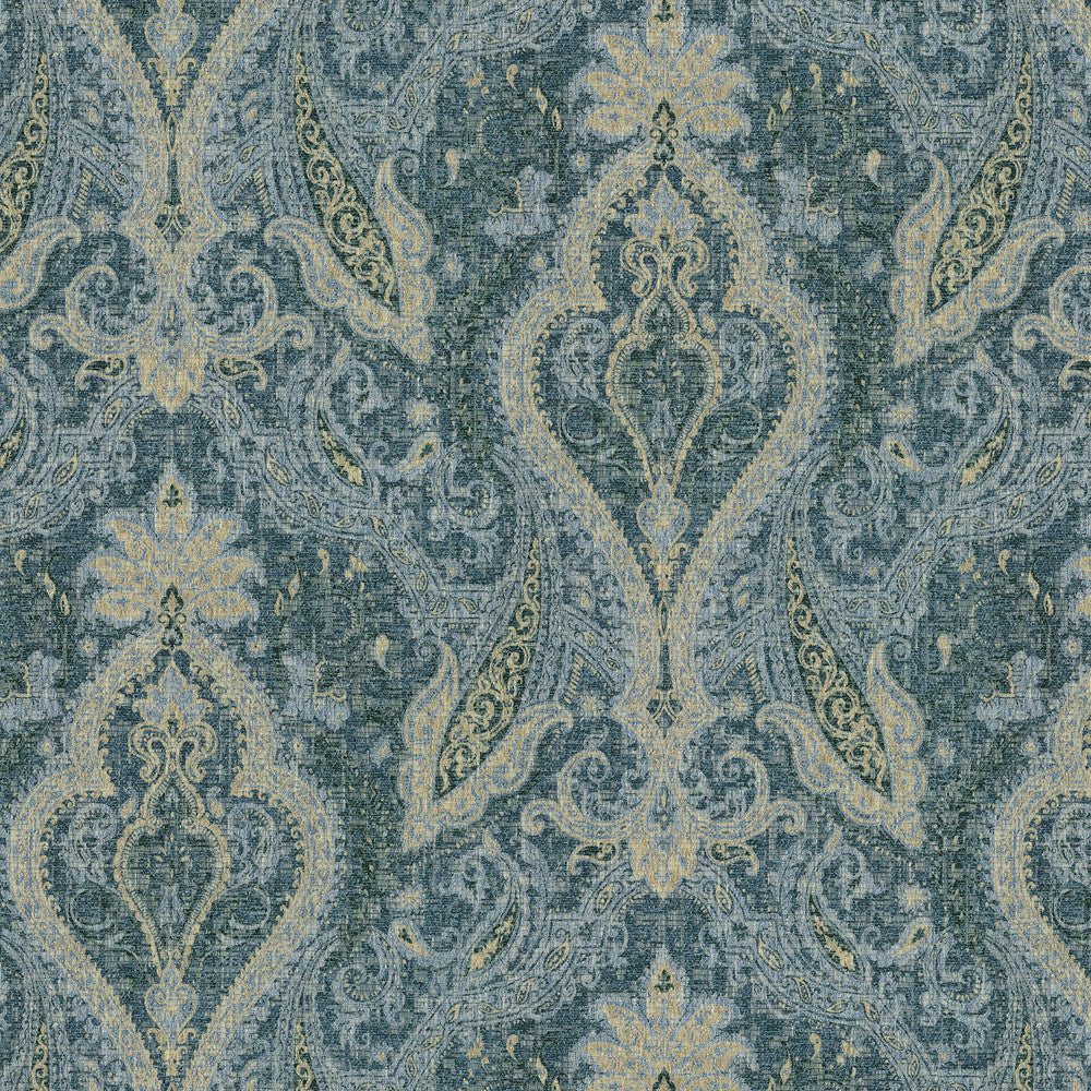 Woven Through Lapis 472340 by PK Lifestyles Fabric History Retold VIII 47% Polyester, 42$ Recycled Polyester, 11% Cotton India 51000 H: 27, V: 27 54 - Fabric Carolina -