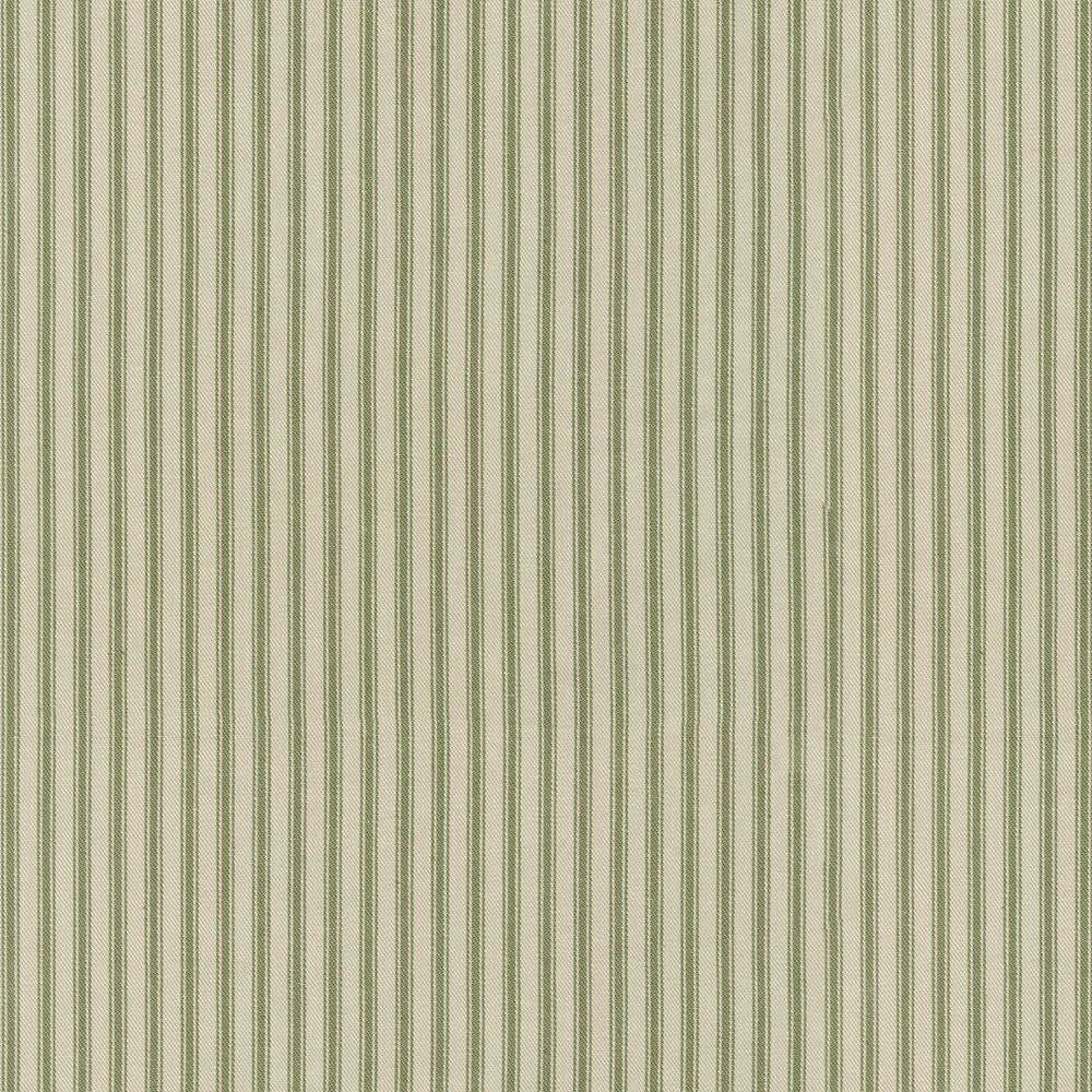 Essential Ticking Sage 472596 by PK Lifestyles Fabric PKL Studio June 2025 100% Cotton Portugal 15000 H: 0.4, V: N/A 56 - Fabric Carolina -