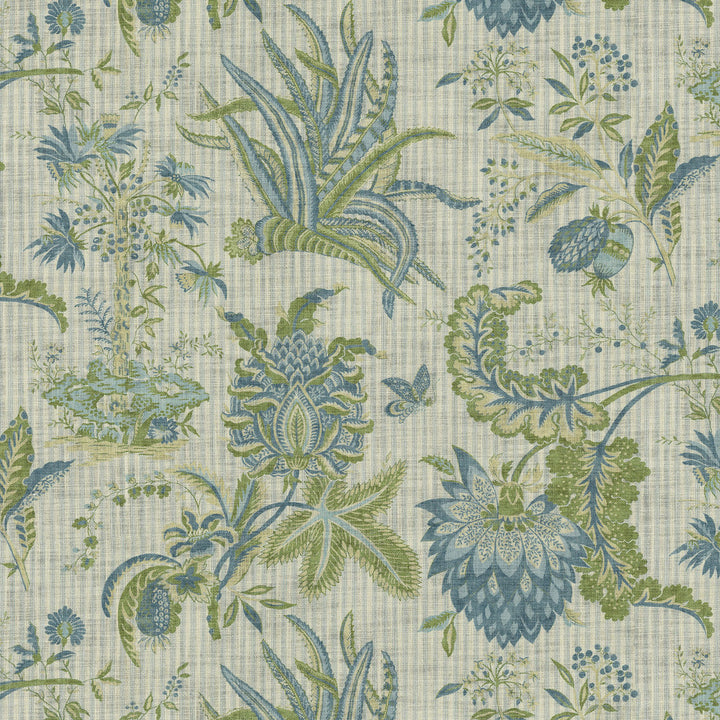 Storied Past Aquatic 472601 by PK Lifestyles Fabric Cultural Exchange IX 100% Cotton Pakistan 51000 H: 27, V: 25.25 54 - Fabric Carolina -