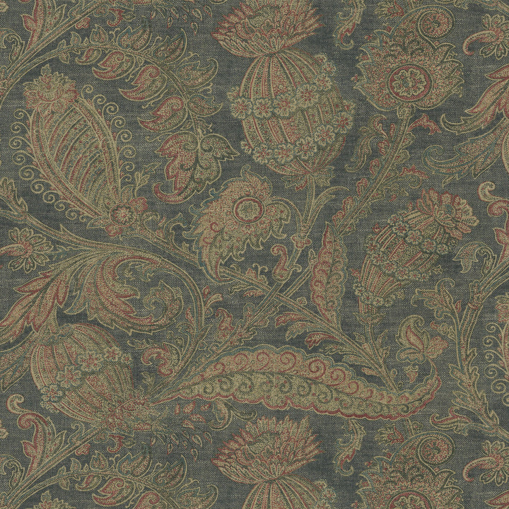 Loggia Azure 472632 by PK Lifestyles Fabric History Retold VIII 555 Linen, 45% Rayon Pakistan 50000 H: 27, V: 25.25 54 - Fabric Carolina -