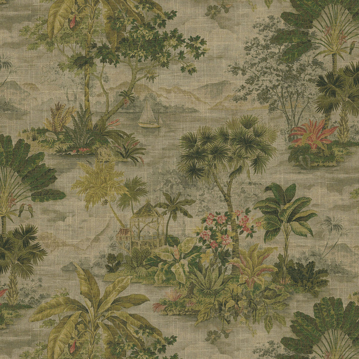 Belle Isle Moonstone 472650 by PK Lifestyles Fabric Design by Nature VIII 55% Linen, 45% Rayon Pakistan 50000 H: 27, V: 27 54 - Fabric Carolina -