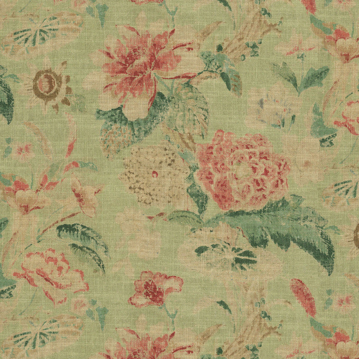 Floral Offerings Peridot 472661 by PK Lifestyles Designer Fabric History Retold VIII 75% Cotton, 25% Linen Pakistan 51000 H: 27, V: 25.25 54 - Swanky Fabrics -