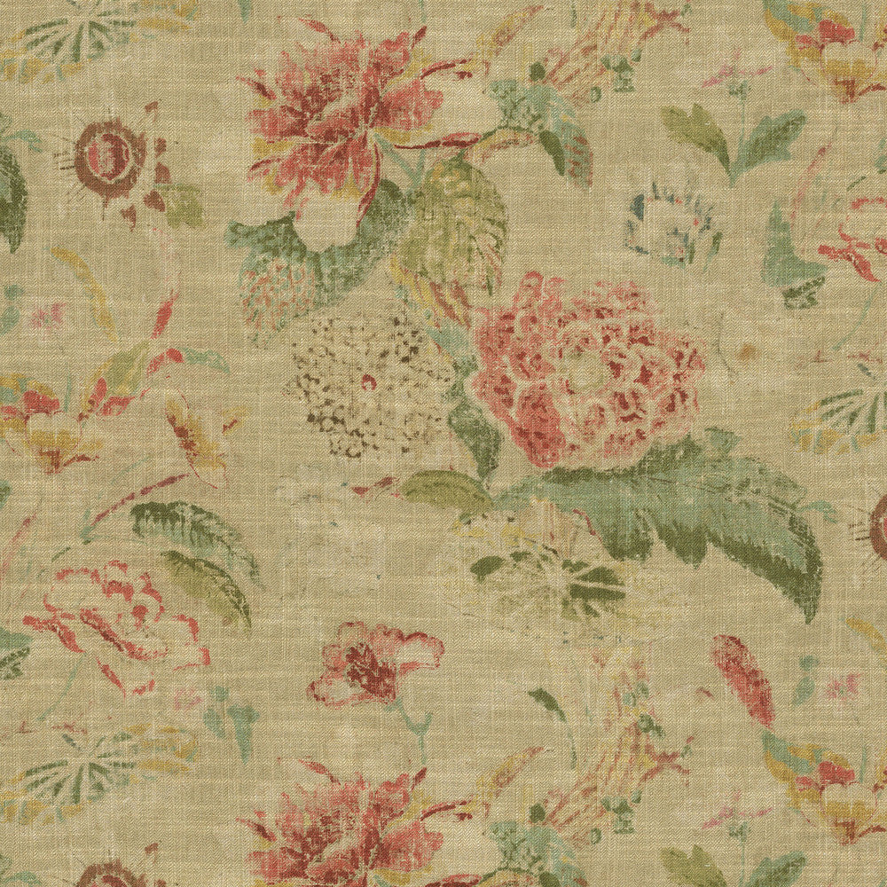 Floral Offerings Biscuit 472662 by PK Lifestyles Fabric History Retold VIII 75% Cotton, 25% Linen Pakistan 51000 H: 27, V: 25.25 54 - Fabric Carolina -