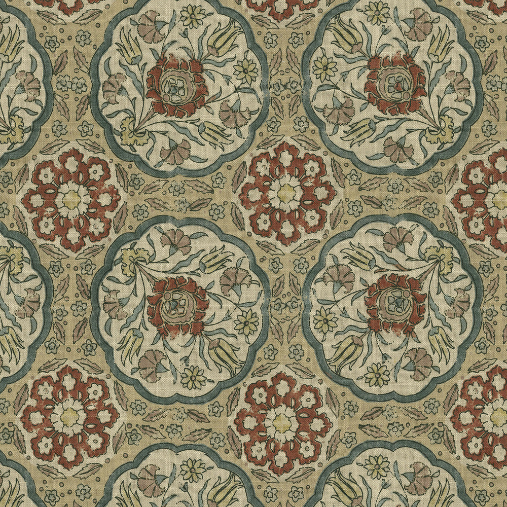 Worlds Away Vintage 472670 by PK Lifestyles Fabric Cultural Exchange IX 75% Cotton, 25% Linen Pakistan 15000 H: 27, V: 25.25 54 - Fabric Carolina -