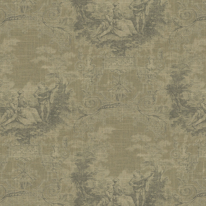 A Sweet Life Stone 472681 by PK Lifestyles Fabric History Retold VIII 555 Linen, 45% Rayon Pakistan 50000 H: 13.5, V: 25.25 54 - Fabric Carolina -