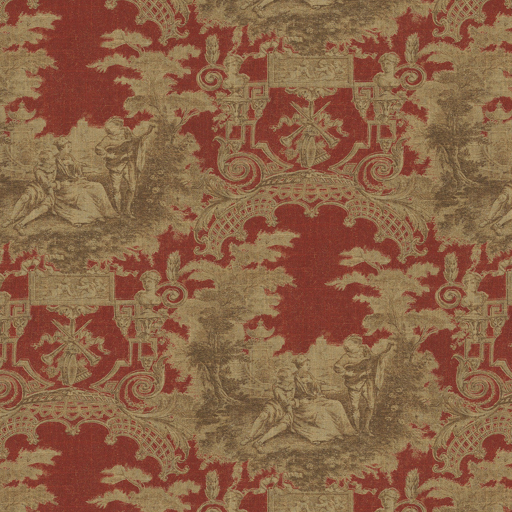 A Sweet Life Rouge 472682 by PK Lifestyles Fabric History Retold VIII 555 Linen, 45% Rayon Pakistan 50000 H: 13.5, V: 25.25 54 - Fabric Carolina -