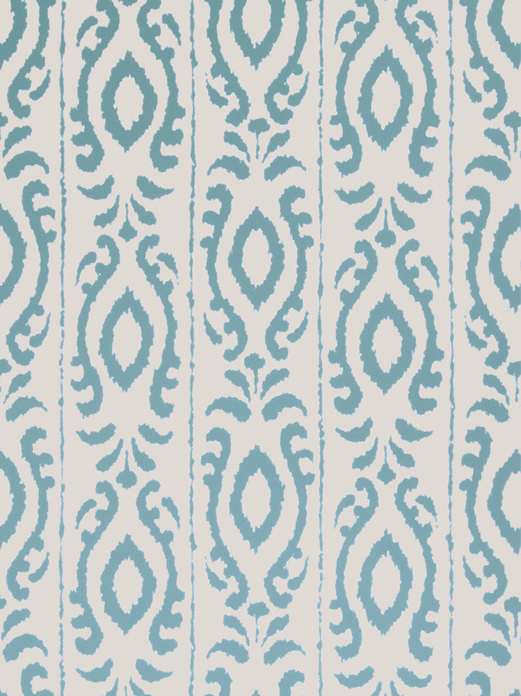 Madagascar Turquoise 4763206 by Stroheim Wallpaper Dana Gibson Wallcovering 100% Paper U.S.A. Double Rubs: - Untrimmed ; Strippable ; Passes ASTM-E84 ; Ce Mark Certified ; Side Match ; Unpasted ; Exclusive Pattern ; Washable H: 27.00 in (68.58 cm), V: 25.25 in (64.14 cm) 27.00 in (68.58 cm) - Fabric Carolina - Stroheim