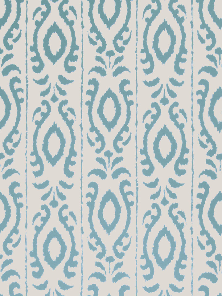 Madagascar Turquoise 4763206 by Stroheim Wallpaper Dana Gibson Wallcovering 100% Paper U.S.A. Double Rubs: - Untrimmed ; Strippable ; Passes ASTM-E84 ; Ce Mark Certified ; Side Match ; Unpasted ; Exclusive Pattern ; Washable H: 27.00 in (68.58 cm), V: 25.25 in (64.14 cm) 27.00 in (68.58 cm) - Fabric Carolina - Stroheim