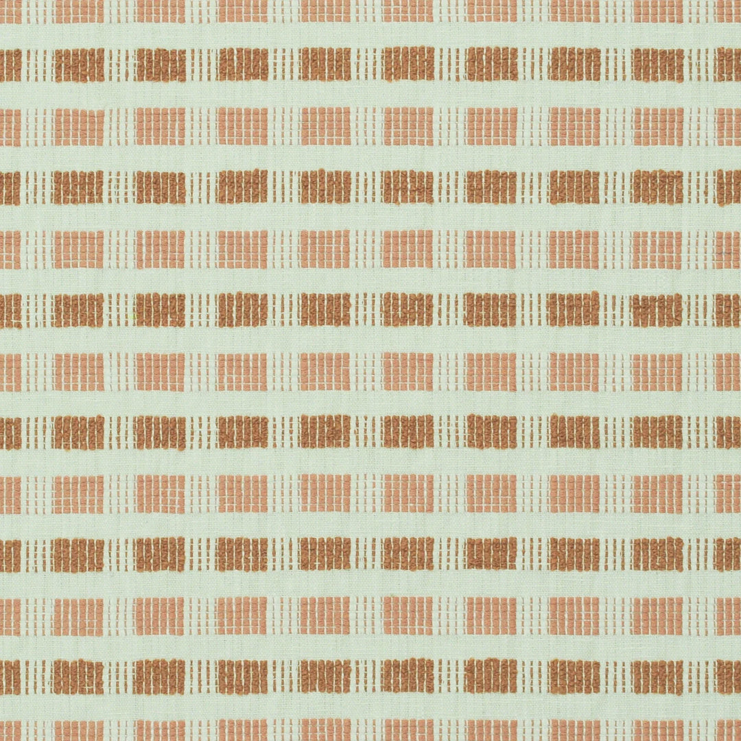 Block Party Coral 480891 by PKL Studio Designer Fabric - 54% Cotton 46% Recycled Polyester India 51000 Horizontal: 1.300" and Vertical: 2.000" 54 - Swanky Fabrics -