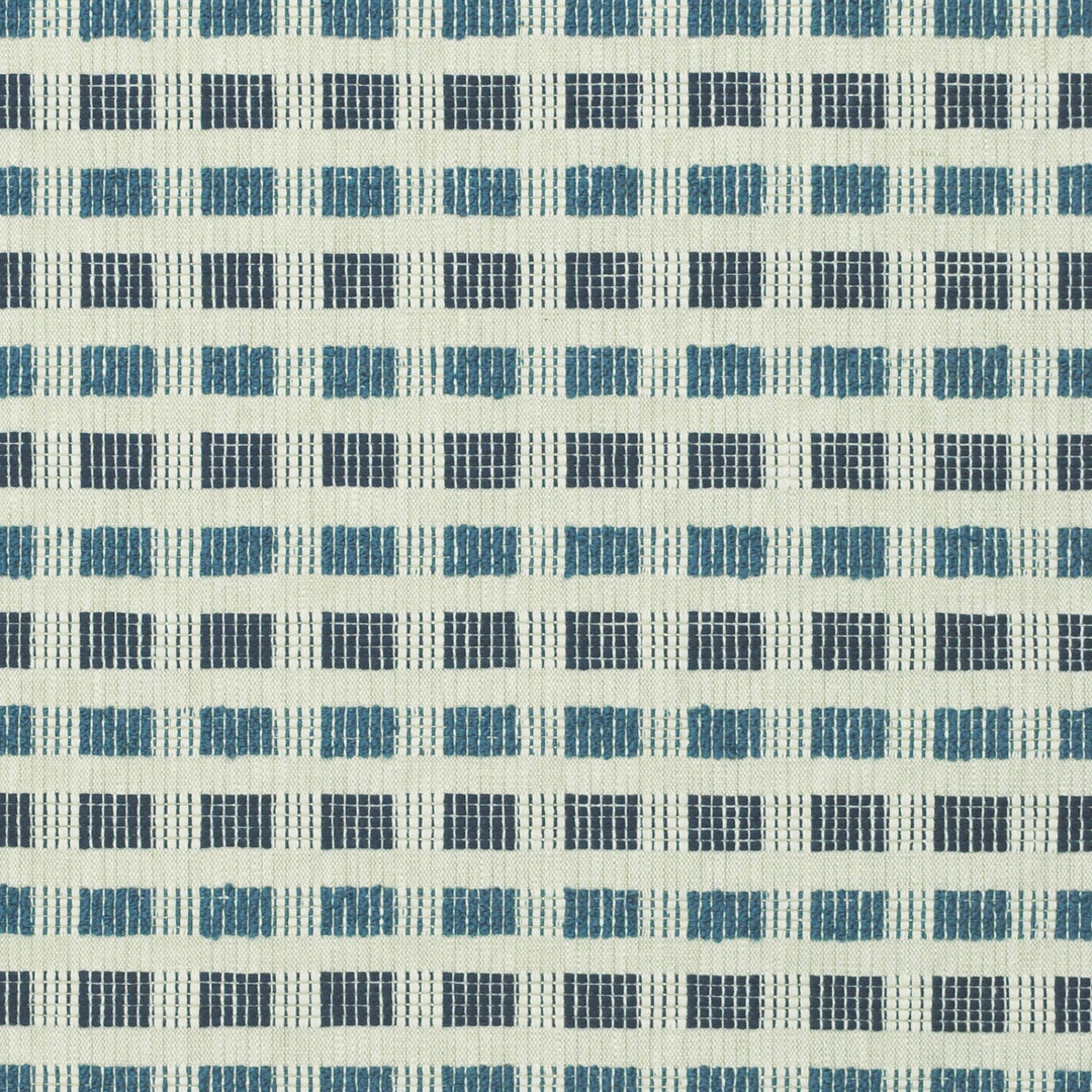 Block Party Indigo 480893 by PKL Studio Designer Fabric - 54% Cotton 46% Recycled Polyester India 51000 Horizontal: 1.300" and Vertical: 2.000" 54 - Swanky Fabrics -