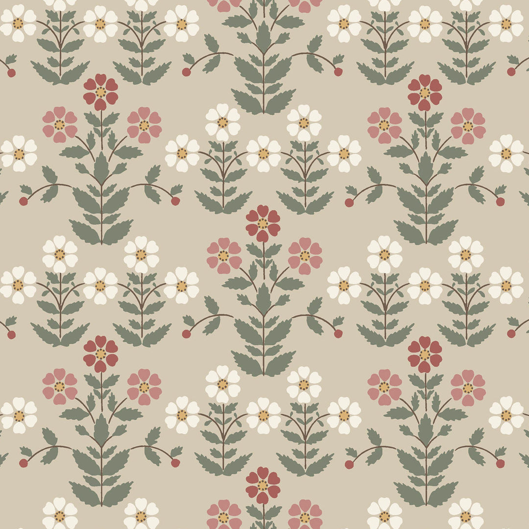 Sippor - Pinks And Natural by Schumacher Wallcovering
