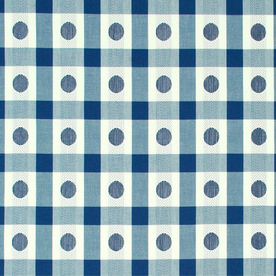 Southport Check Lapis 481031 by PKL Studio Designer Fabric - 100% Cotton India 40000 Horizontal: 2.250" and Vertical: 2.500" 56 - Swanky Fabrics -