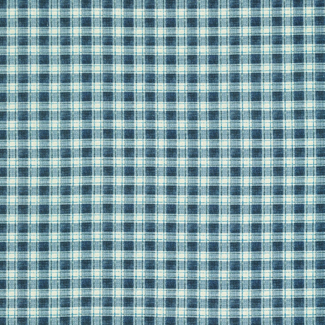 Le Cheque Washed Denim 481184 by PKL Studio Designer Fabric - 100% Cotton Pakistan 51000 Horizontal: 1.600" and Vertical: 1.400" 54 - Swanky Fabrics -
