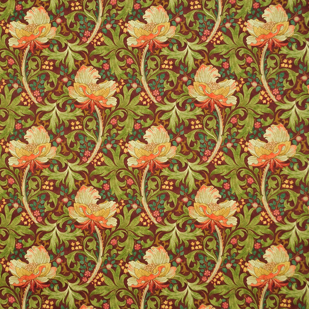 Floral Fete Raisin 481211 by PKL Studio Designer Fabric - 100% Cotton Peru 20000 Horizontal: 13.500" and Vertical: 13.500" 55 - Swanky Fabrics -