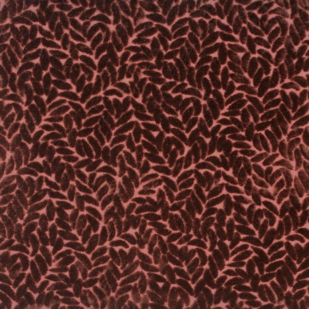 Luxe Leaf Merlot 481624 by PKL Studio Designer Fabric - 100% Polyester Back:100% Polyester China 51000 Horizontal: 5.500" and Vertical: 4.500" 56 - Swanky Fabrics -