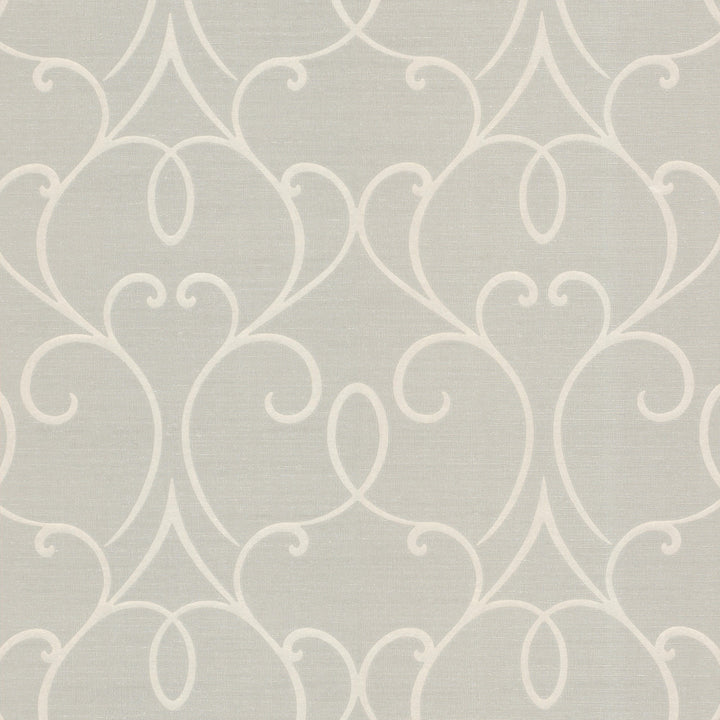 Mila Taupe Mini Classical Wallpaper by Decorline Platinum Covers about 56.4 square feet 20.5-in by 33-ft long roll Unpasted 12.6 - Fabric Carolina -