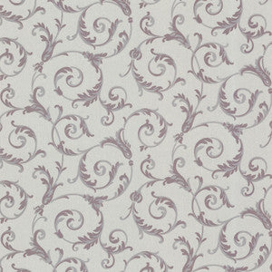 Eros Purple Flowing Scroll Wallpaper by Beacon House