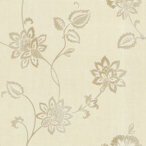 Gemini Beige Jacobean Trail Wallpaper by Beacon House
