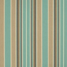 4868 Kiawah Spa by Sunbrella Designer Fabric Awning Fabrics > SunbrellaÂ® Stripes 100% Acrylic USA or Imported 14.9" 46" - Swanky Fabrics -