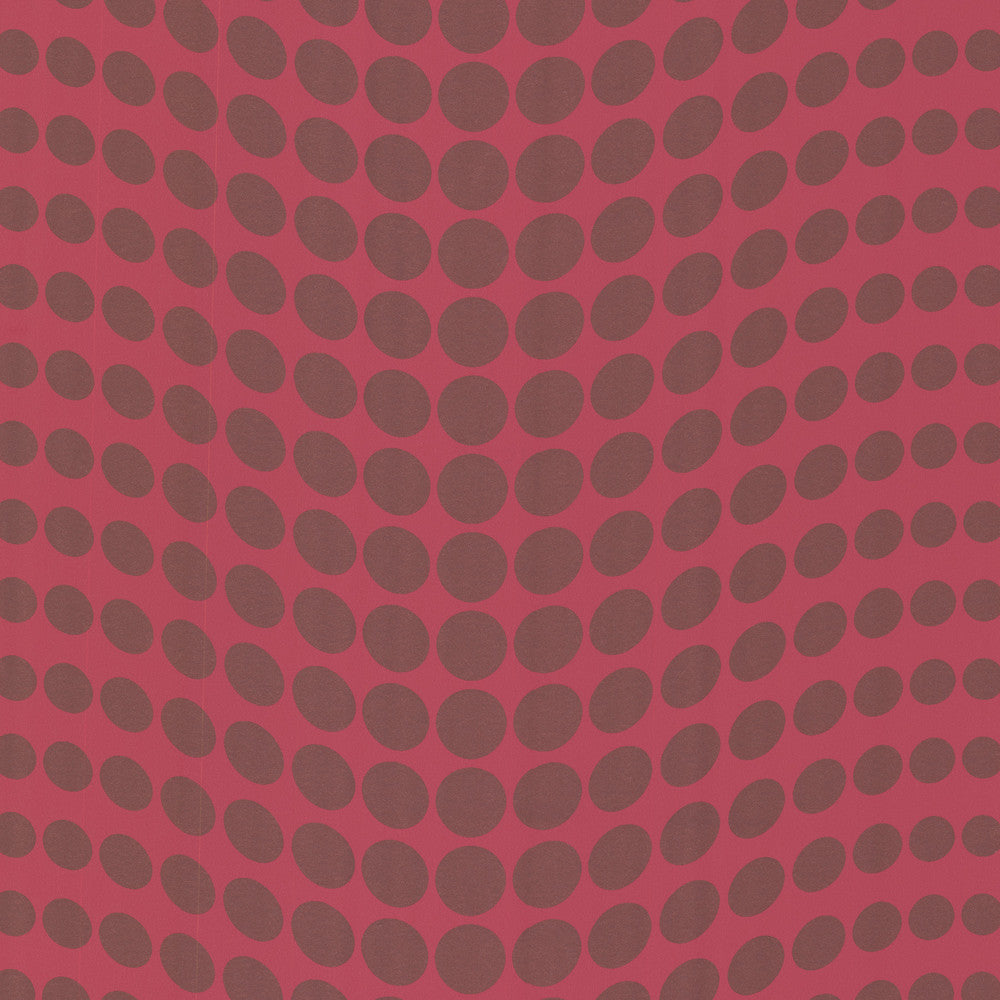 Genesis Pink Dotty Wallpaper by Decorline Geo Covers about 56.4 square feet 20.5-in by 33-ft long roll Unpasted 1.6 - Fabric Carolina -