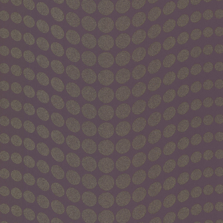 Genesis Purple Dotty Wallpaper by Decorline Geo Covers about 56.4 square feet 20.5-in by 33-ft long roll Unpasted 1.6 - Fabric Carolina -