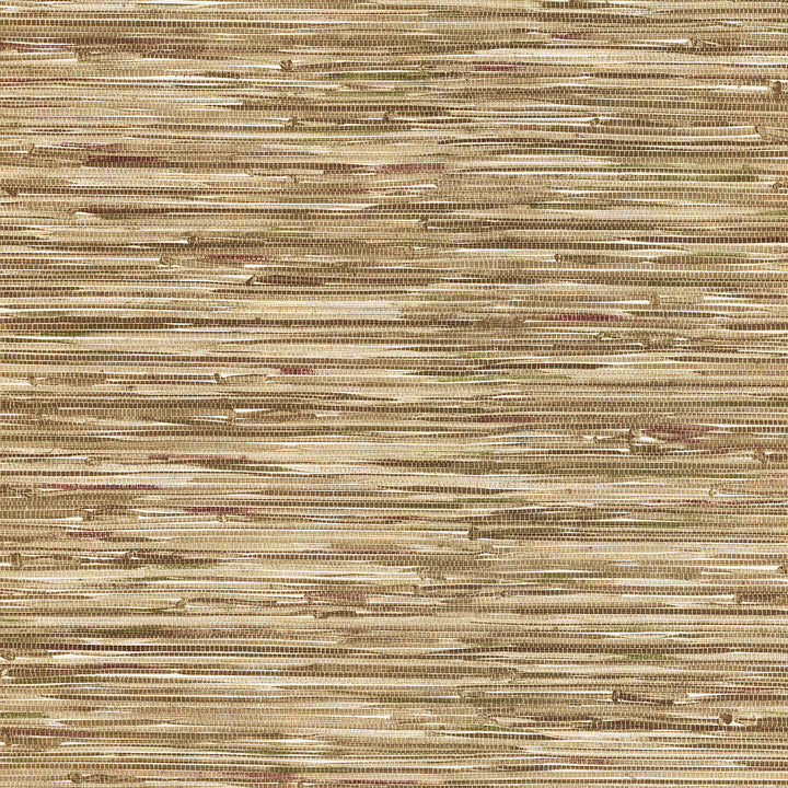 Liu Brown Vinyl Grasscloth Wallpaper by Brewster Ez Hang Textures VI Covers about 56.4 square feet 20.5-in by 33-ft long roll Prepasted 21 - Fabric Carolina -