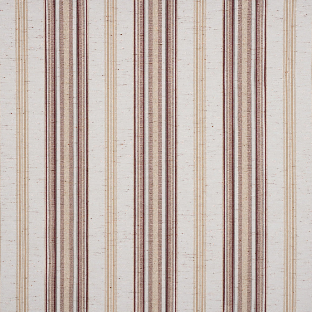 6173 Davos Natural / Linen / Burgundy by Sunbrella Fabric Dickson North American Collection - Stripes 100% Solution Dyed Acrylic USA or Imported 10-Year Horizontal: and Vertical: 47 in. - Fabric Carolina -