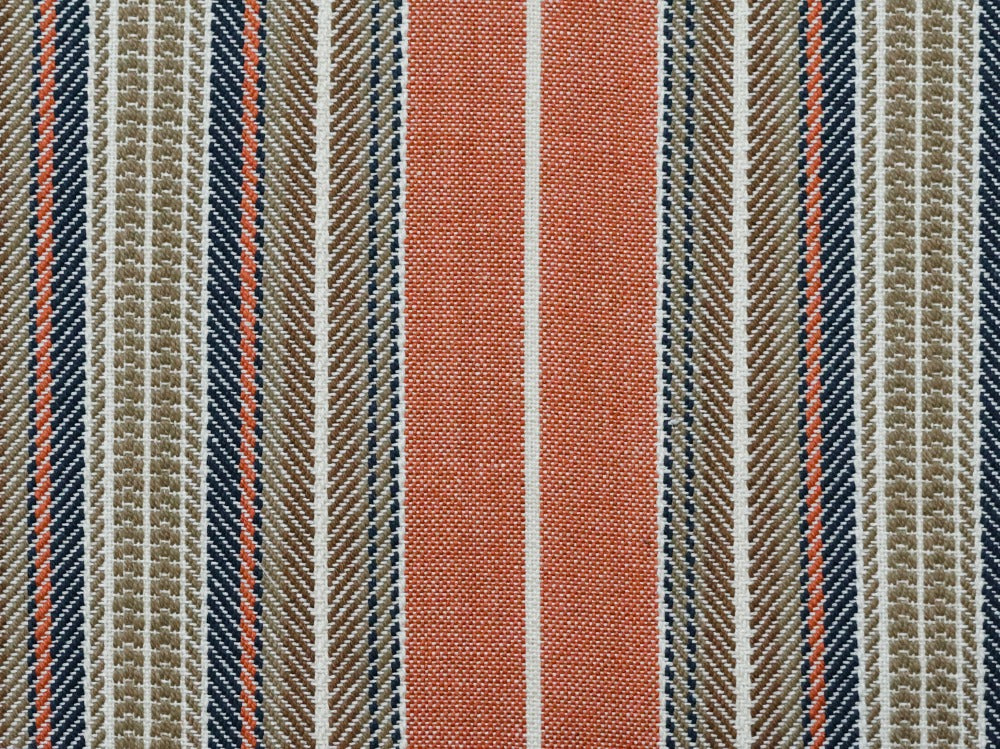 Montana Stripe Paprika By Roth & Tompkins Fabric