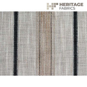 Trafalgar Stripe Peppercorn by Roth & Tompkins Fabric