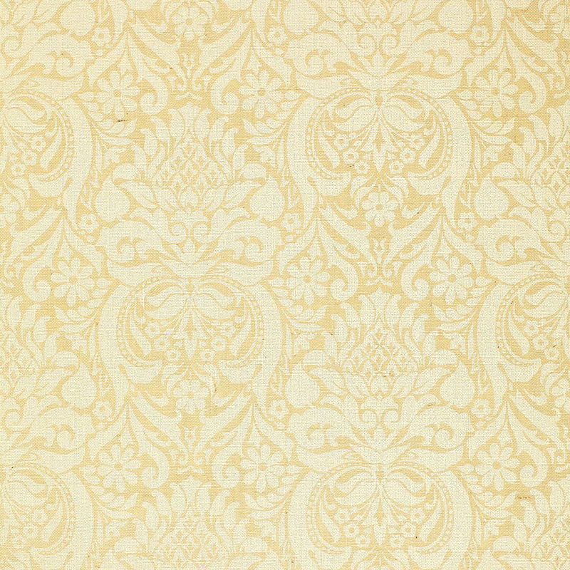 Valencay Damask Ivory 5000410 by Schumacher Wallcovering