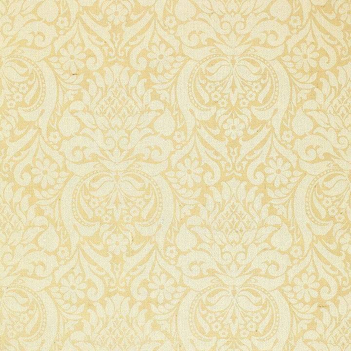 Valencay Damask Ivory 5000410 by Schumacher Wallcovering