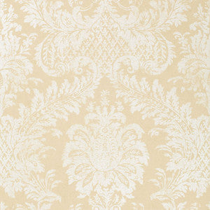 Lorenzo Damask Taupe 5000433 by Schumacher Wallpaper