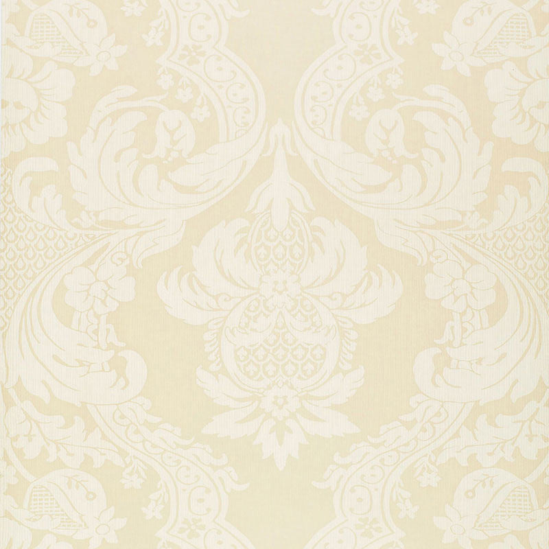 Giardino Damask Pearl 5000480 by Schumacher Wallpaper DAMASK COLL.(SCHUMACHER SPRING) Paper 0 UNITED STATES OF AMERICA </p><p>Repeat: Horizontal: 27" (69CM) and Vertical: 23" (58CM) 27 - Fabric Carolina -