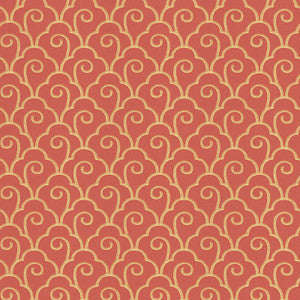 Scallop Filigree Lacquer 5001053 by Schumacher Wallcovering