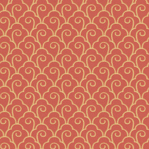 Scallop Filigree Lacquer 5001053 by Schumacher Wallcovering