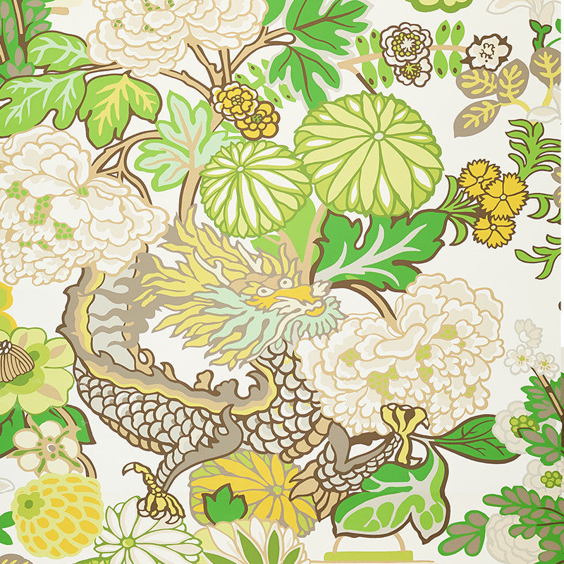 Chiang Mai Dragon Leaf 5001069 by Schumacher Wallcovering Schumacher Wallcovering Chiang Mai Dragon Leaf 5001069Wallcovering Paper UNITED STATES OF AMERICA </p><p>Repeat: H: HORZ. 27" (69CM) , V: VERT. 45 3/4" (116CM) 27 - Fabric Carolina -