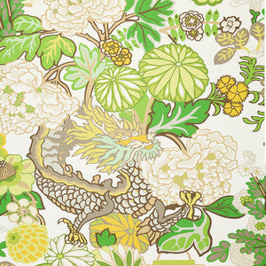 Chiang Mai Dragon Leaf 5001069 by Schumacher Wallpaper