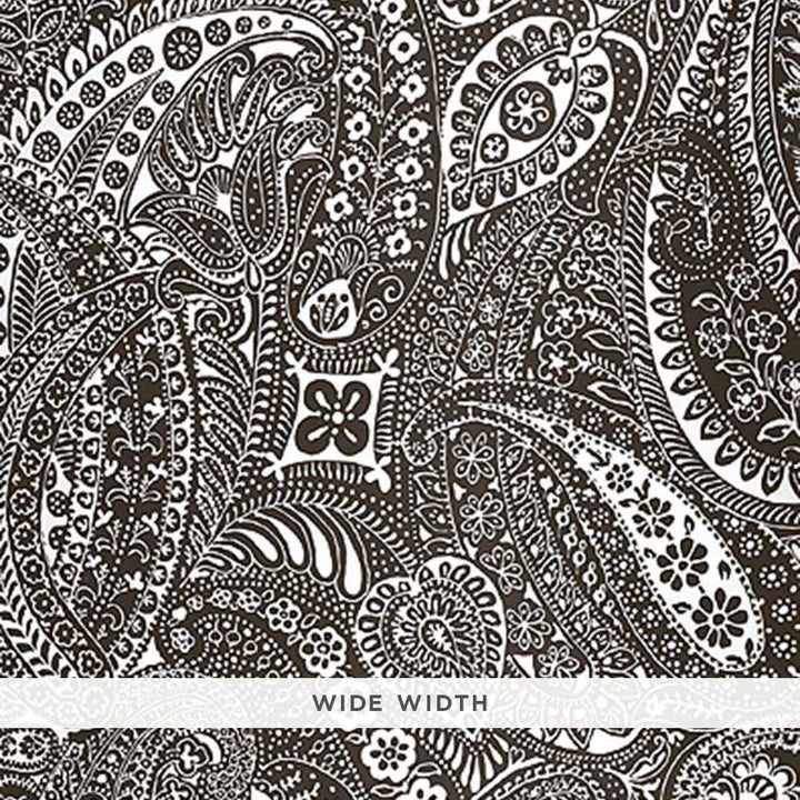 Paisley Print Espresso 5003192 by Schumacher Wallcovering Schumacher Wallcovering Paisley Print Espresso 5003192Wallcovering Paper USA </p><p>Repeat: H: HORZ. 50 1/2" (128CM) , V: VERT. 66 7/8" (170CM) 50.5 - Fabric Carolina -