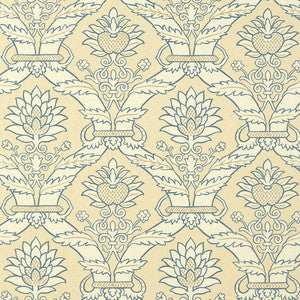Siena Damask Porcelain 5003654 by Schumacher Wallcovering
