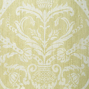 Masaccio Damask Celadon 5003682 by Schumacher Wallcovering