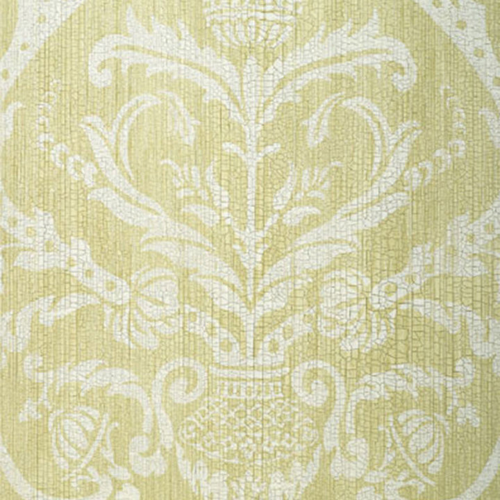 Masaccio Damask Celadon 5003682 by Schumacher Wallcovering