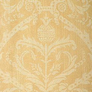 Masaccio Damask Camel 5003684 by Schumacher Wallcovering