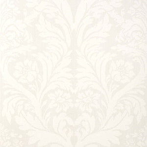 Rozzano Damask Alabaster 5003740 by Schumacher Wallcovering