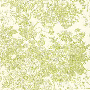 Toile Florissante Peridot 5004091 by Schumacher Wallpaper