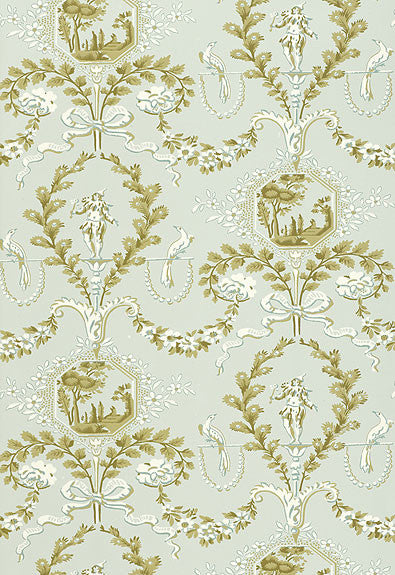 Jester Arabesque Mineral 5004113 by Schumacher Wallcovering Schumacher Wallcovering Jester Arabesque Mineral 5004113Wallcovering Paper UNITED STATES OF AMERICA </p><p>Repeat: H: HORZ. 13 1/2" (34CM) , V: VERT. 25 1/4" (64CM) 27 - Fabric Carolina -