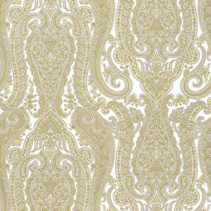 Isabella Paisley Sandstone 5004183 by Schumacher Wallcovering