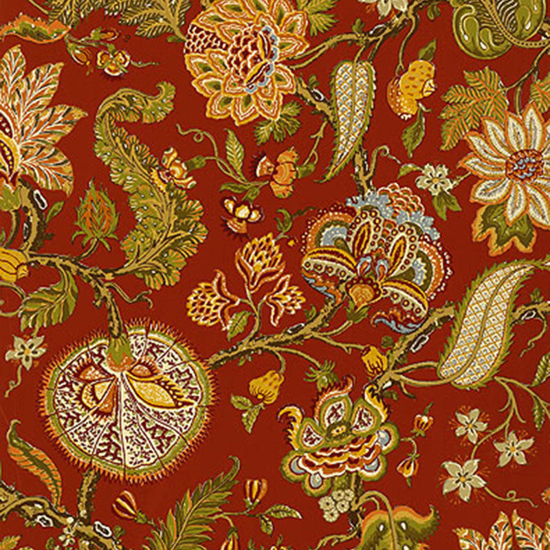 Chalfont Paprika 5004201 by Schumacher Wallcovering